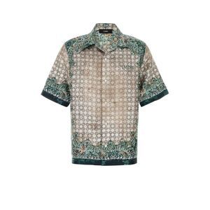 Amiri Men Printed Silk Shirt